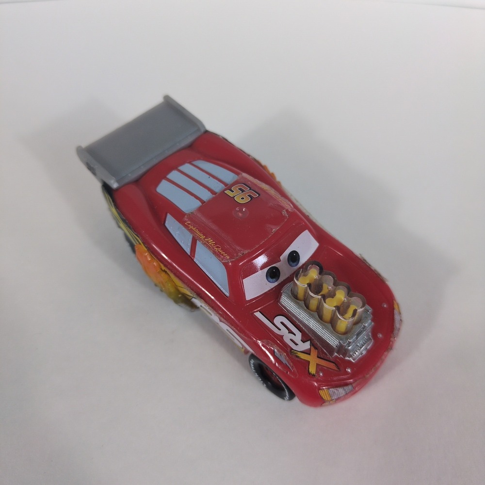 Disney Pixar Cars Mattel XRS Drag Racing Lightning McQueen Red Diecast Toy Car